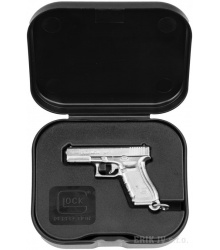 Kľúčenka GLOCK pistol Gen4 nickel plated w/box (33424)
